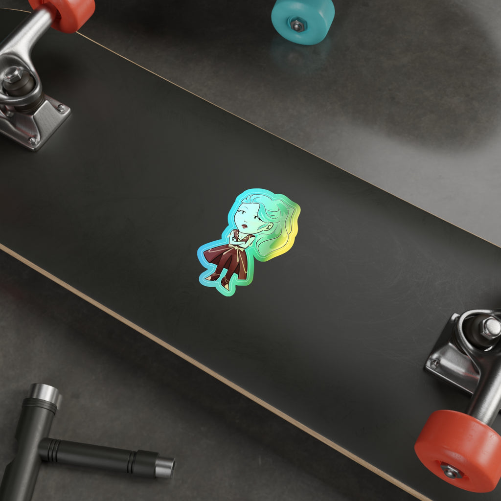 Dalia Holographic Sticker (Chibi-Style)