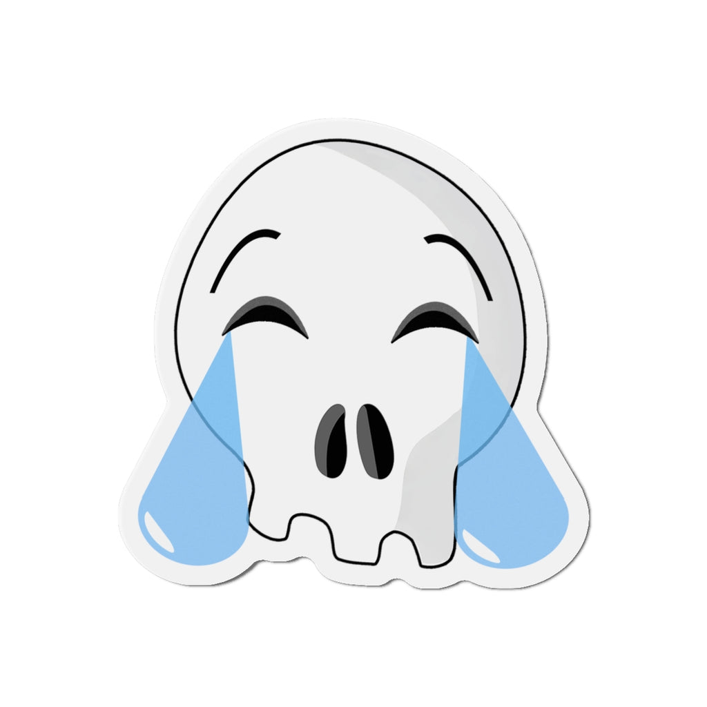 Laughing Crying Skull Magnet
