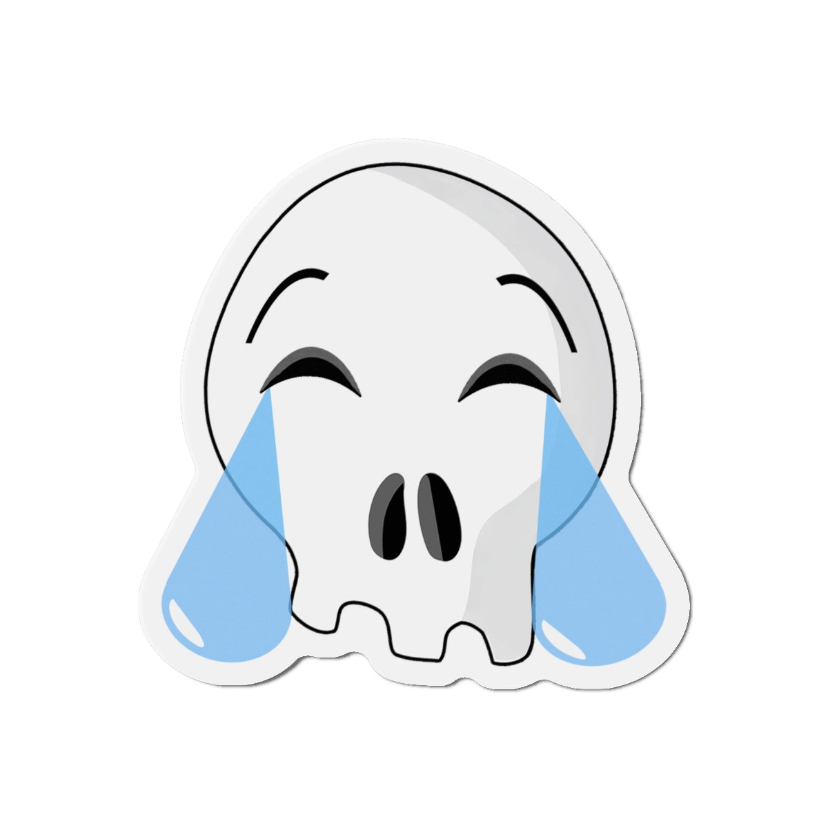 Laughing Crying Skull Magnet