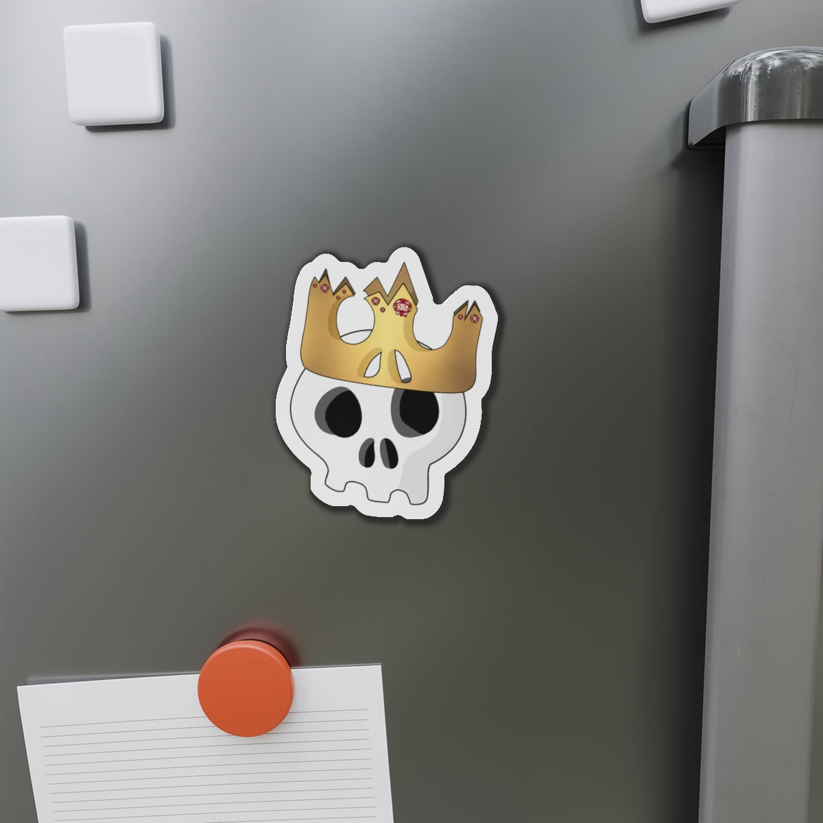 King & Queen Crown Skull Magnet