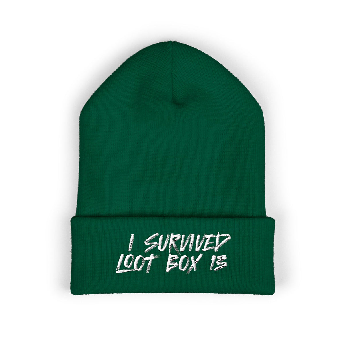 I Survived Loot Box 13 Embroidered Beanie