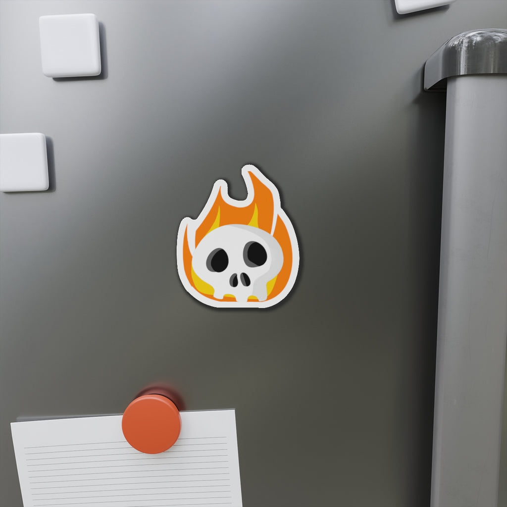 Flaming Skull Magnet