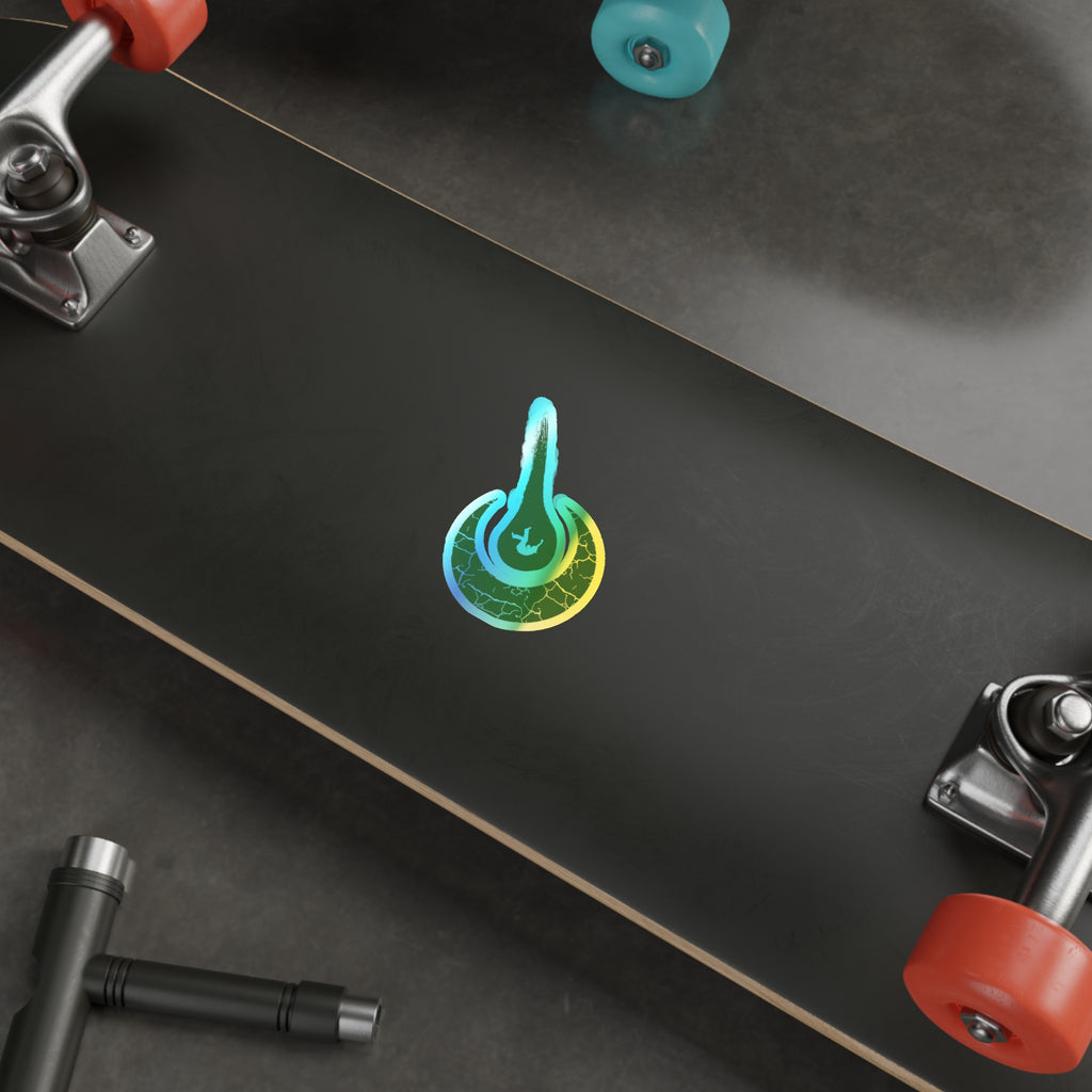 Maurice Africh Logo Holographic Sticker (Green)