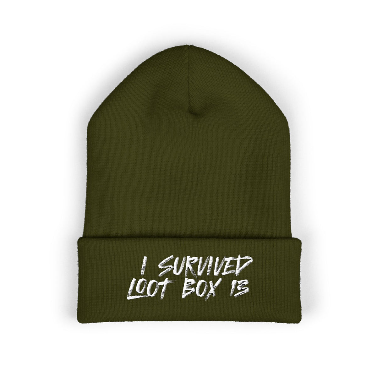 I Survived Loot Box 13 Embroidered Beanie