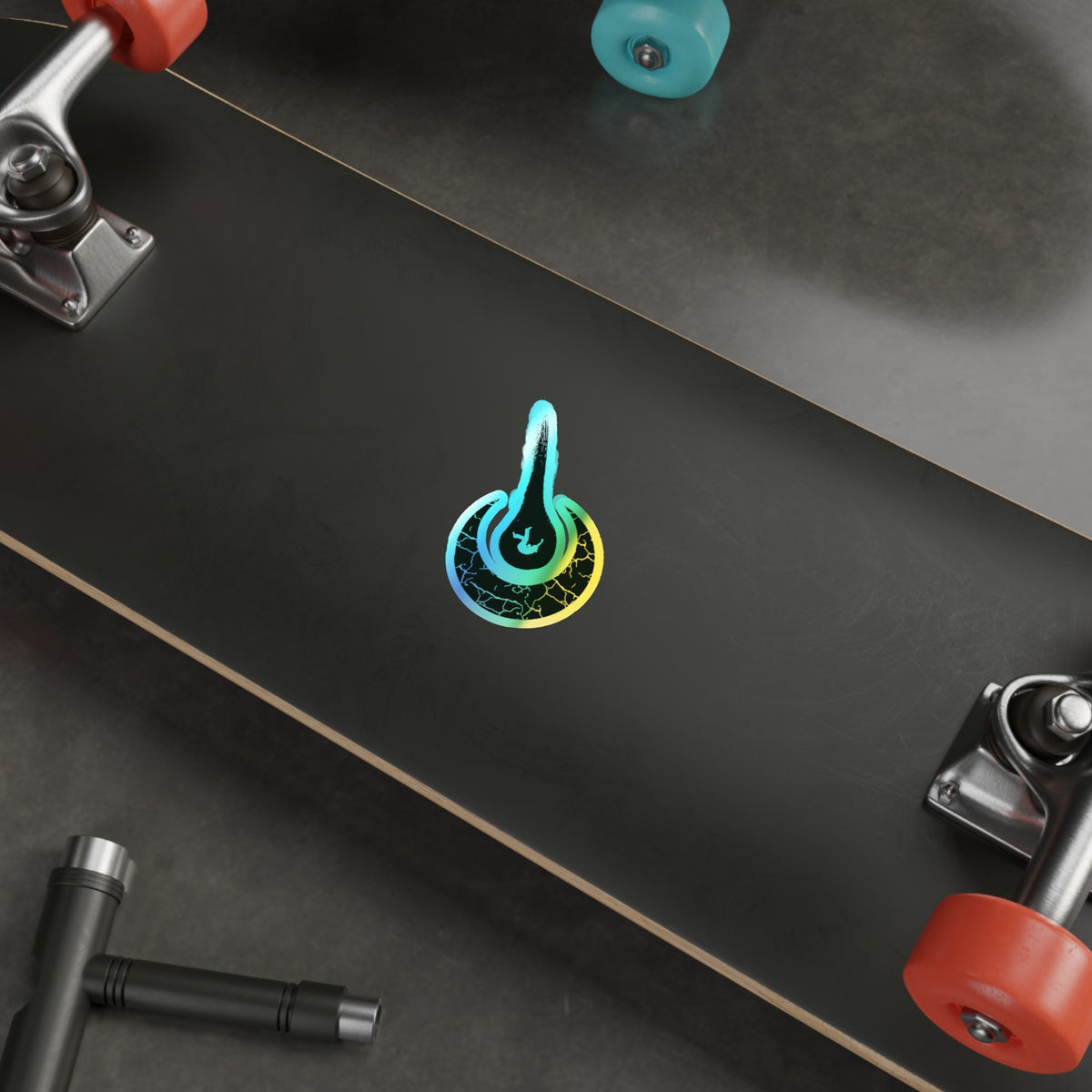 Maurice Africh Logo Holographic Sticker (Ink)