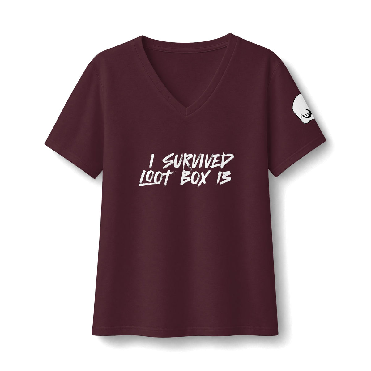 I Survived Loot Box 13 Women's Relaxed V-Neck Tee