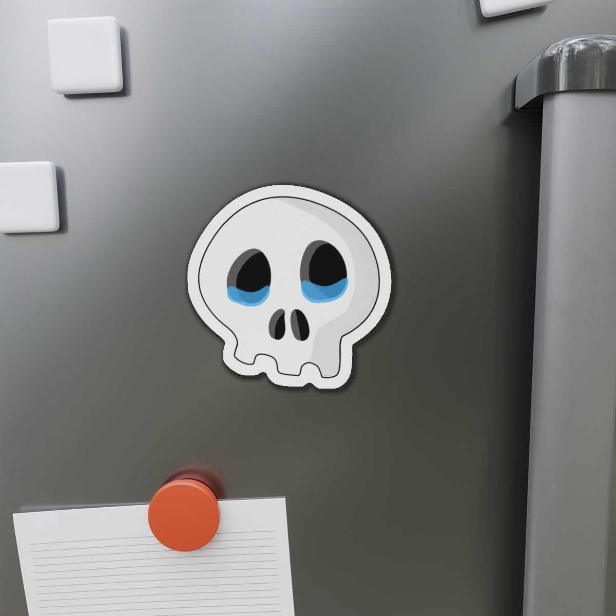 Sad Tears Skull Magnet