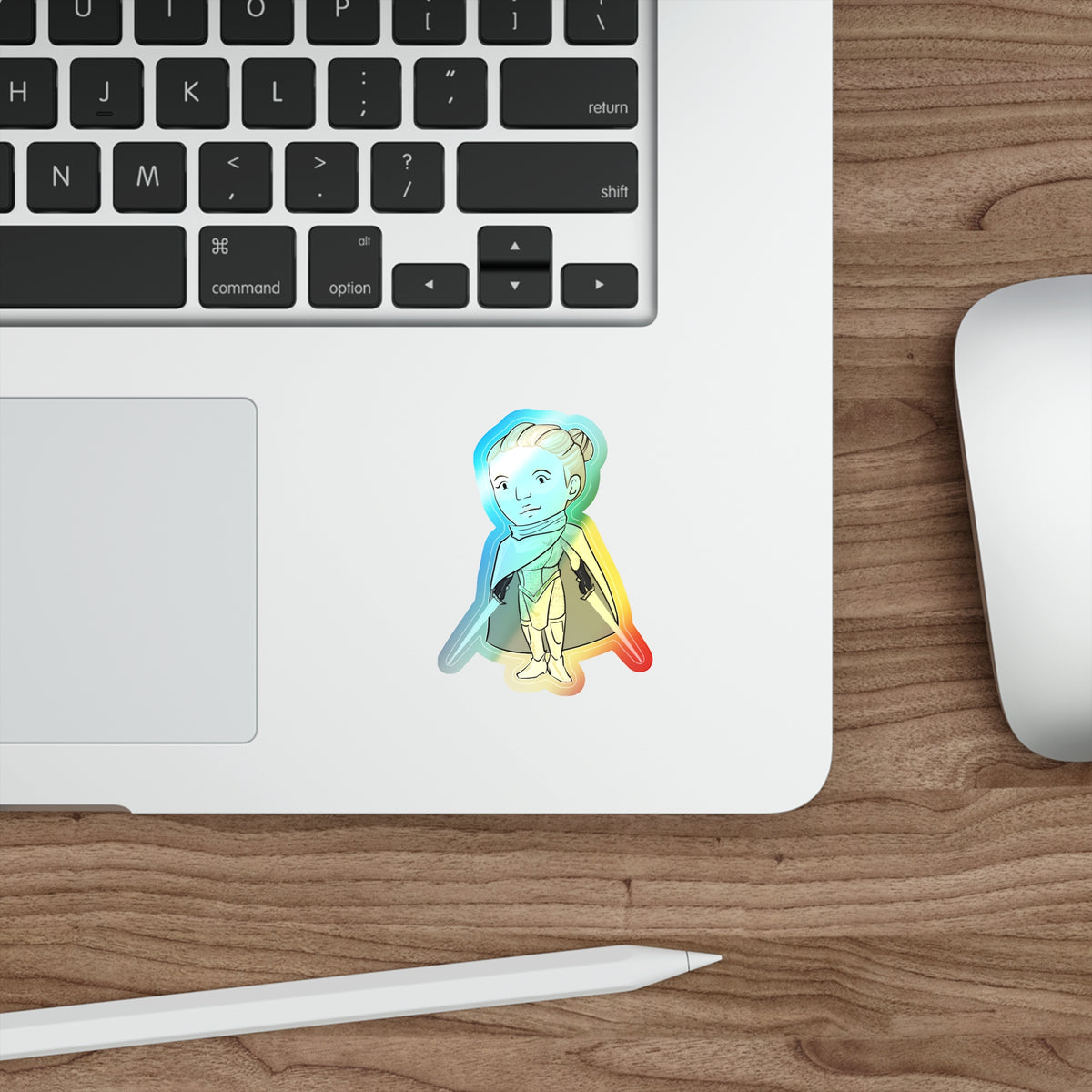 Dot Holographic Sticker (Chibi-Style)