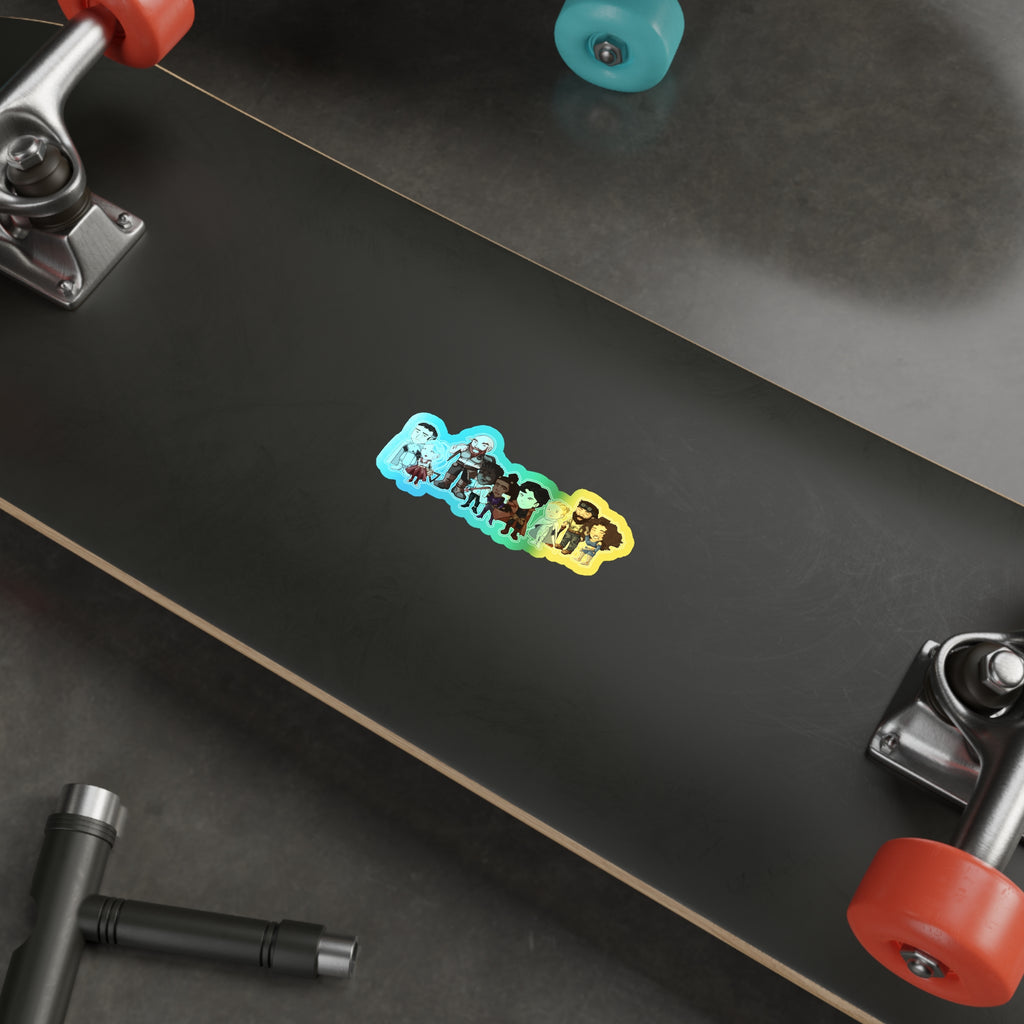 The Crew and Client Holographic Sticker (Chibi-Style)
