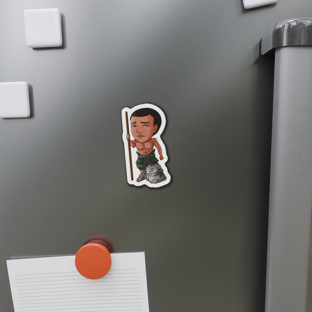 Eddie with Little Izzy Magnet (Chibi-Style)