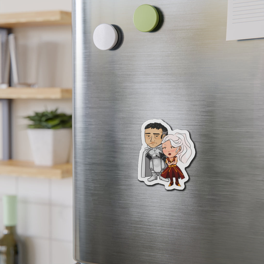 Dalia and Rook Magnet (Chibi-Style)