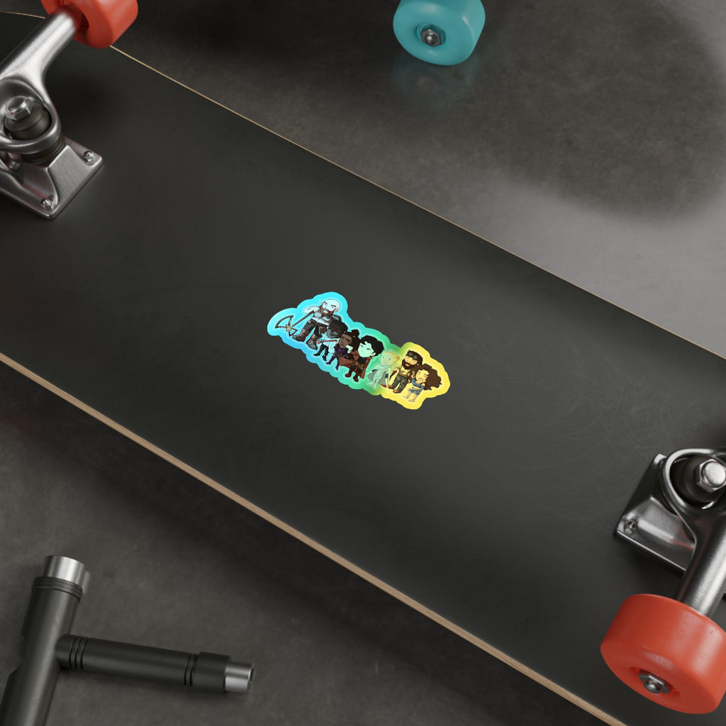 The Crew Holographic Sticker (Chibi-Style)