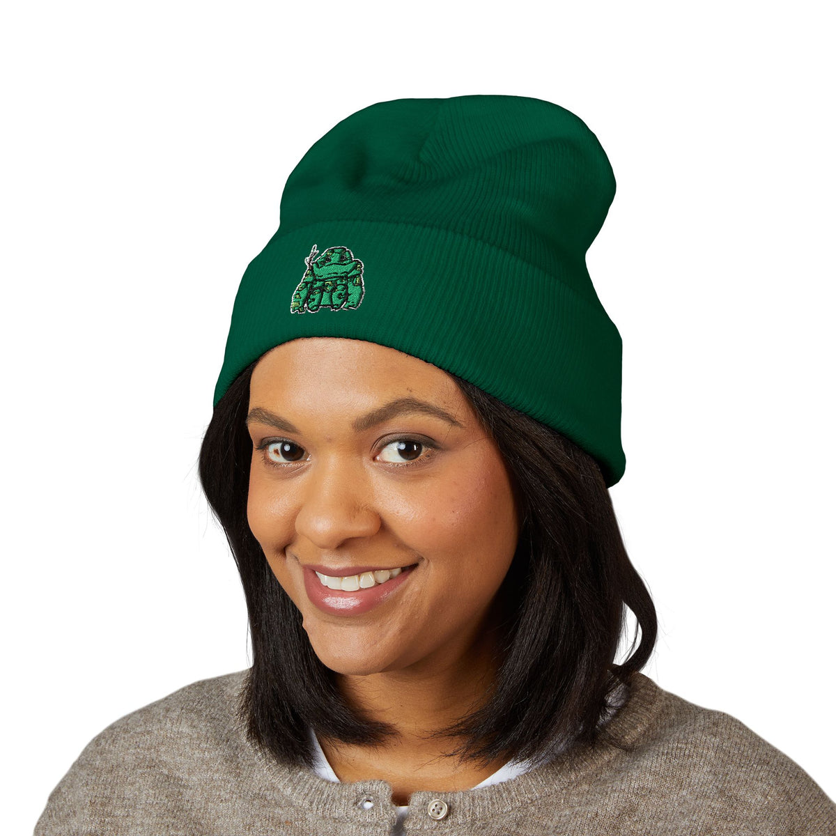 Big Izzy Embroidered Beanie (Chibi-Style)