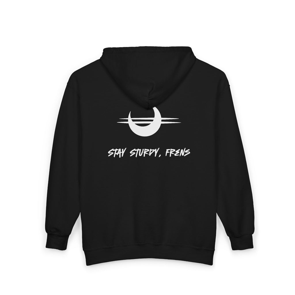 Stay Sturdy, Frens Crest Zip Hoodie