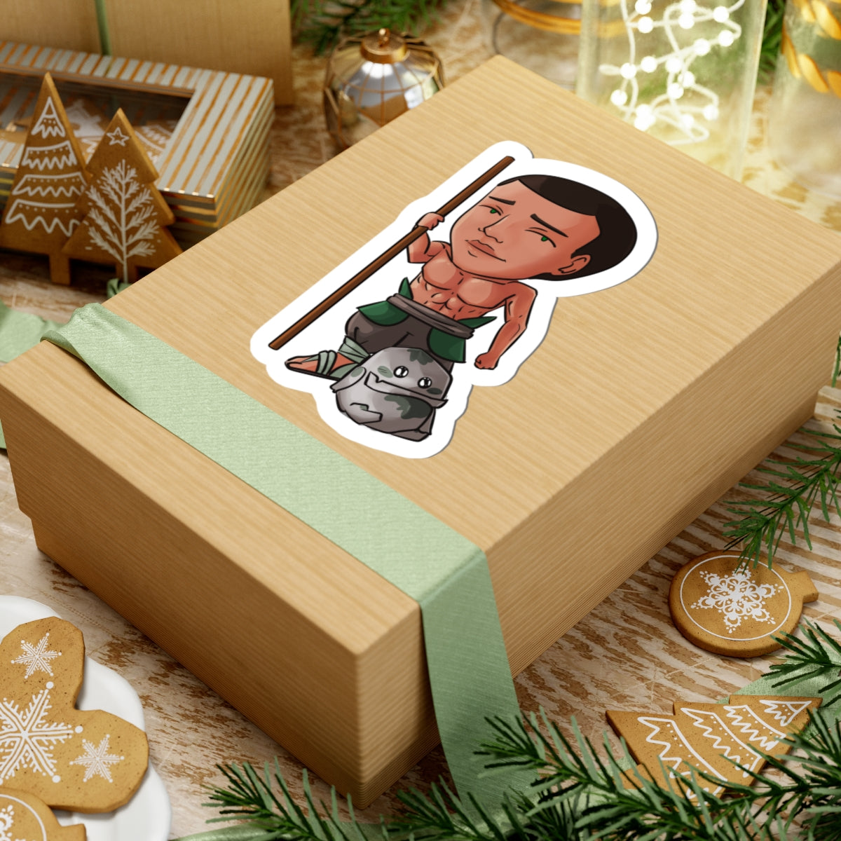 Eddie with Little Izzy Sticker (Chibi-Style)