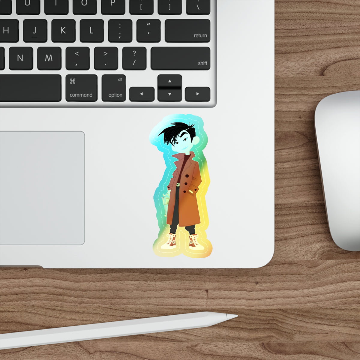 Grey Holographic Sticker (Kid Crew)