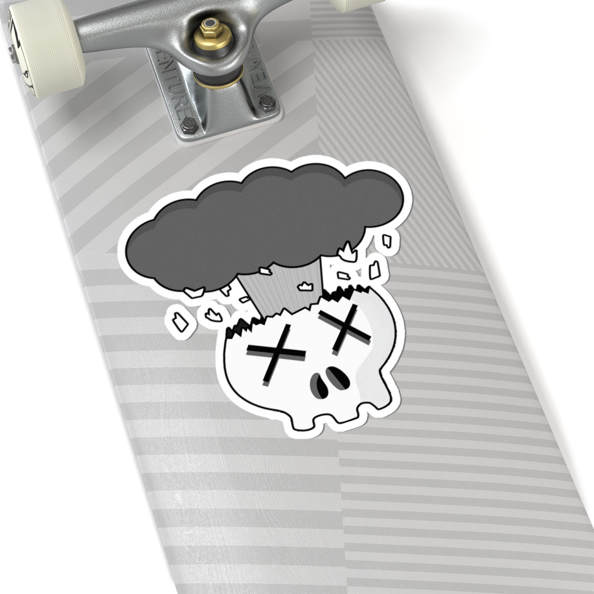 Mindblown Skull Sticker
