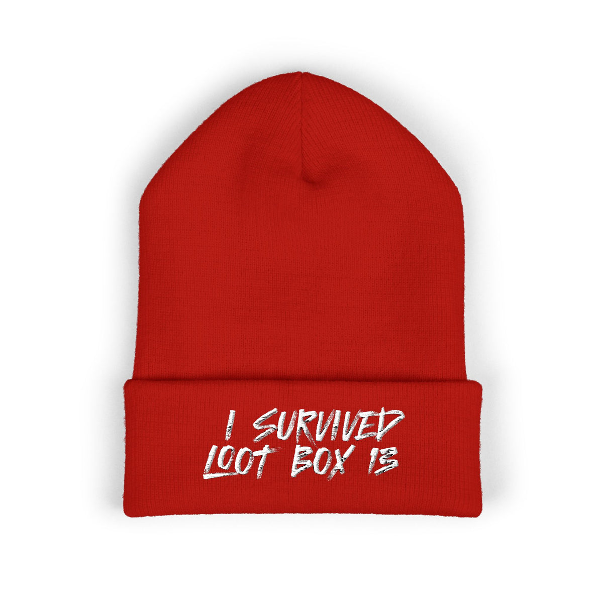 I Survived Loot Box 13 Embroidered Beanie