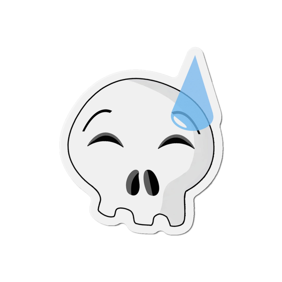 Nervous Sweating Skull Magnet