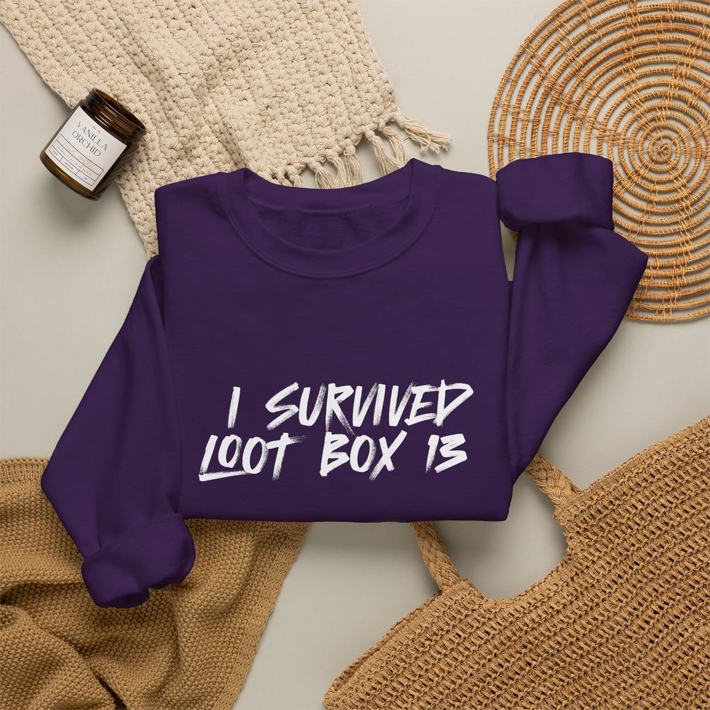 I Survived Loot Box 13 Crewneck Sweatshirt - Colors