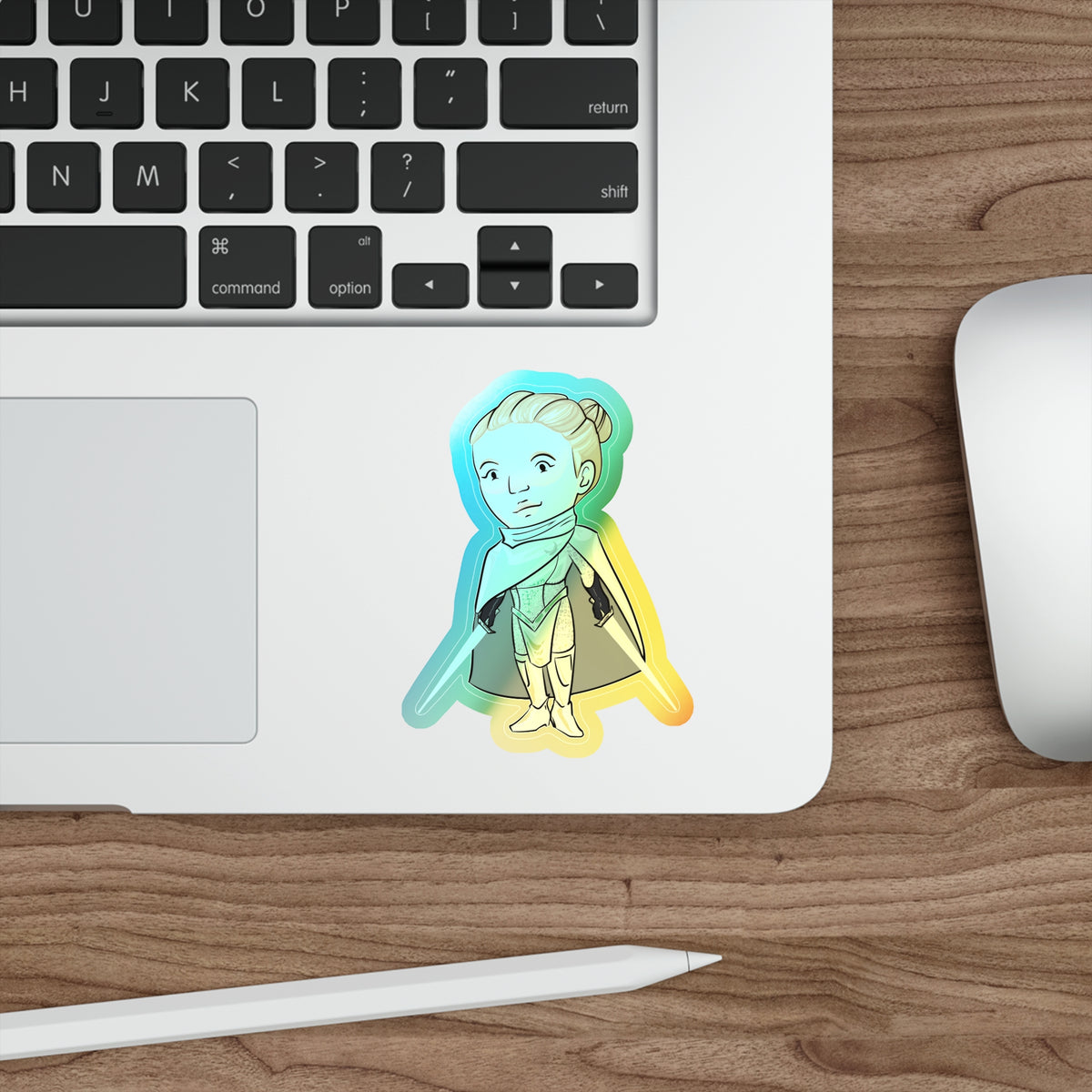 Dot Holographic Sticker (Chibi-Style)