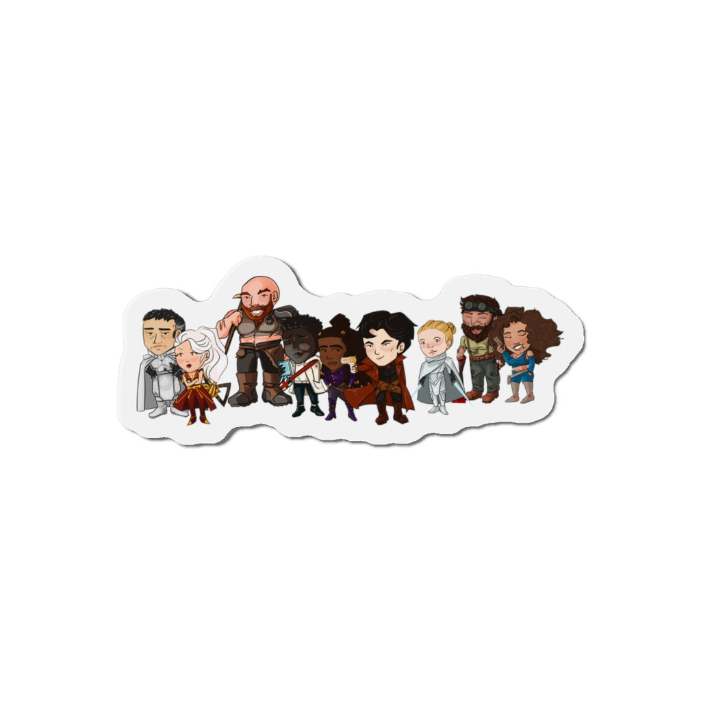 The Crew and Client Magnet (Chibi-Style)