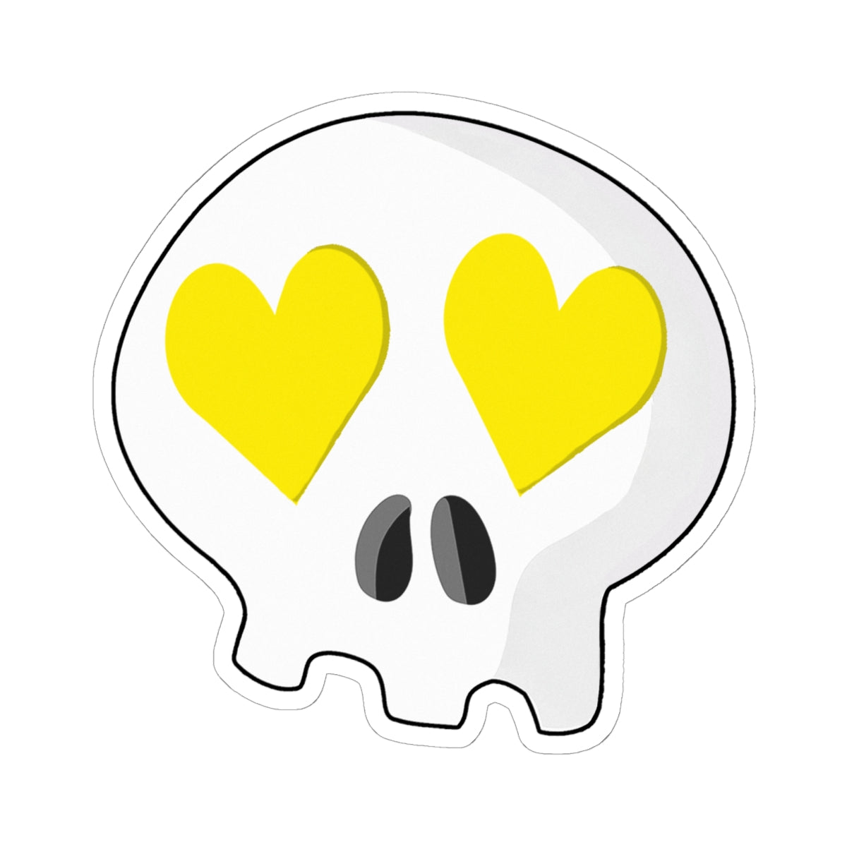 Heart-Eyes Skull Sticker Set (9 Stickers)