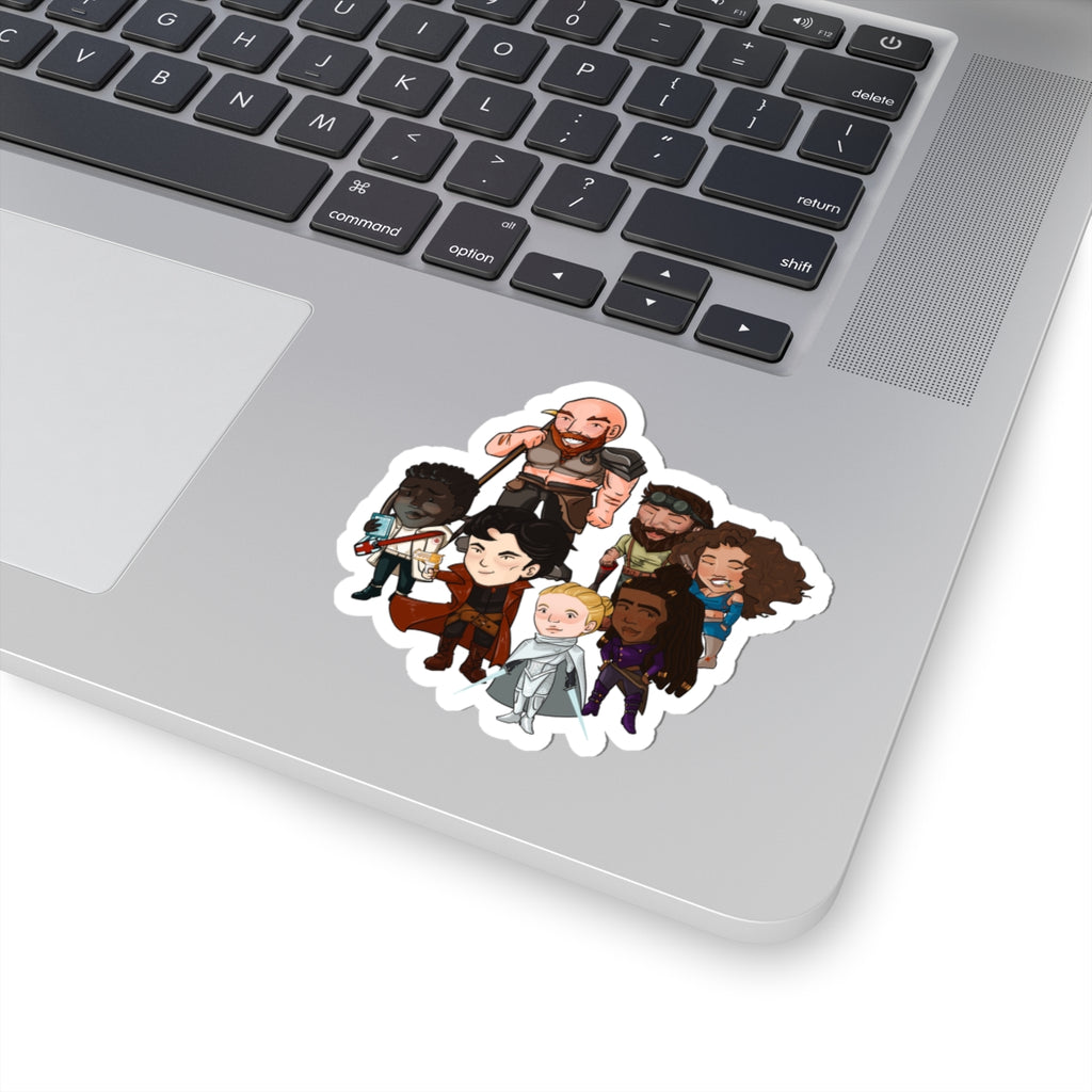 The Crew Huddle Sticker (Chibi-Style)