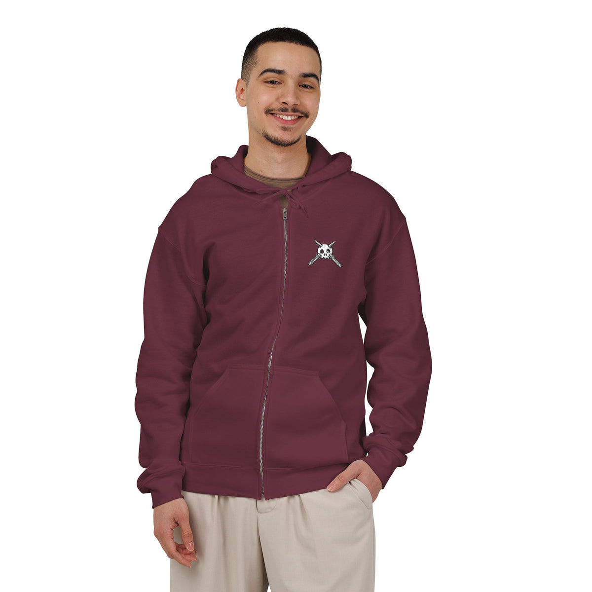 Trench Logo Zip Hoodie