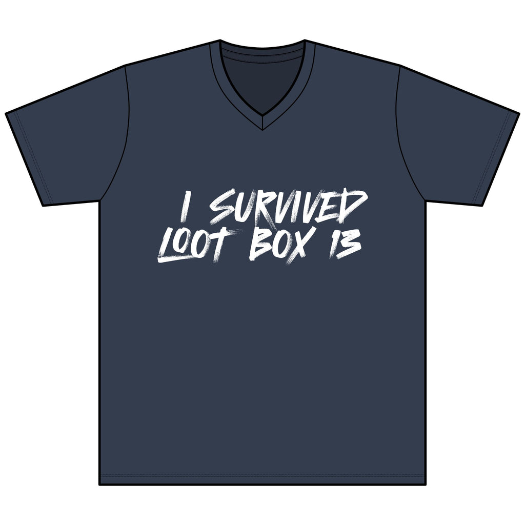 I Survived Loot Box 13 Heather V-Neck Tee