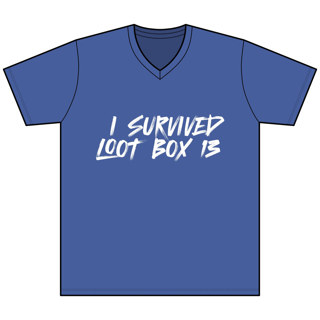 I Survived Loot Box 13 Heather V-Neck Tee