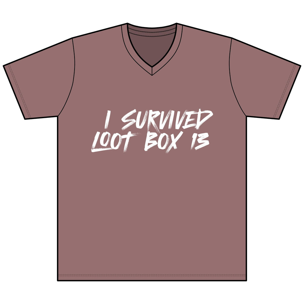 I Survived Loot Box 13 Heather V-Neck Tee