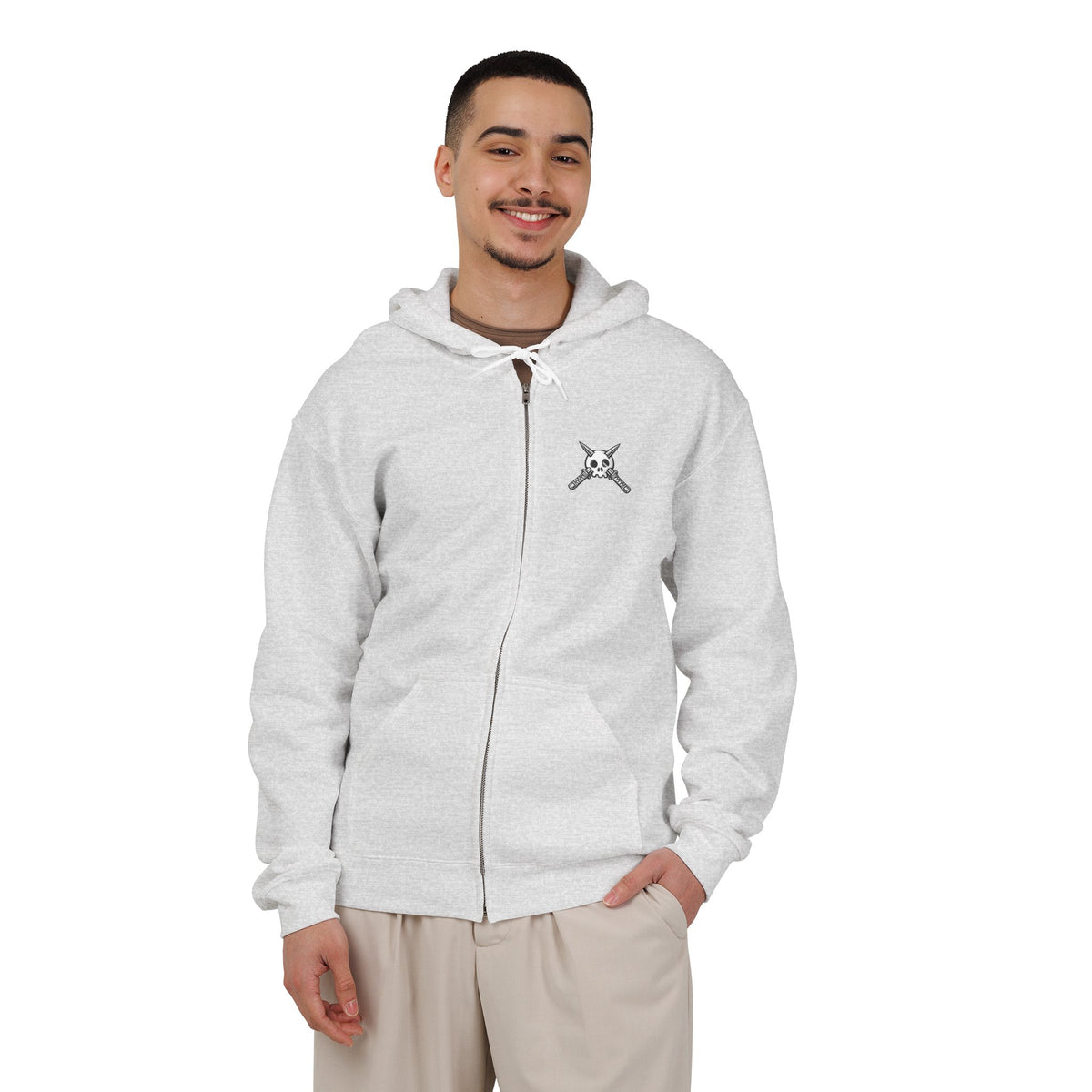 Trench Logo Zip Hoodie