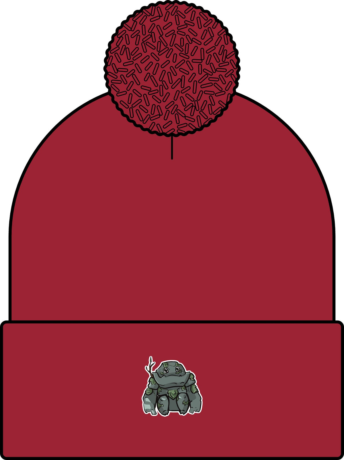 Big Izzy Pom Beanie (Chibi-Style)