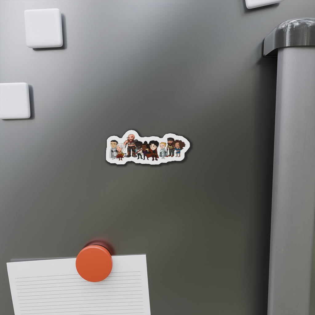 The Crew and Client Magnet (Chibi-Style)