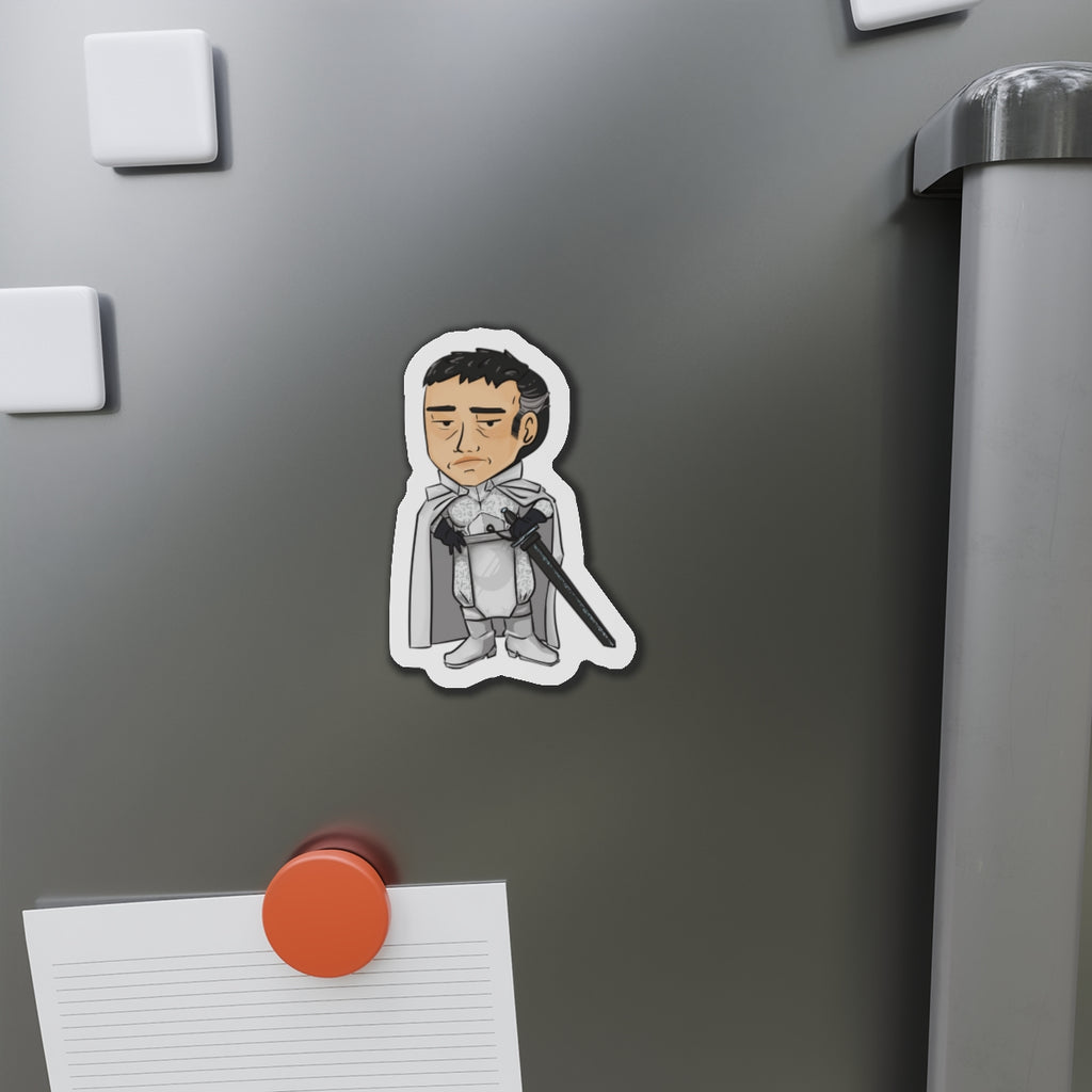 Rook with Black Sword Magnet (Chibi-Style)