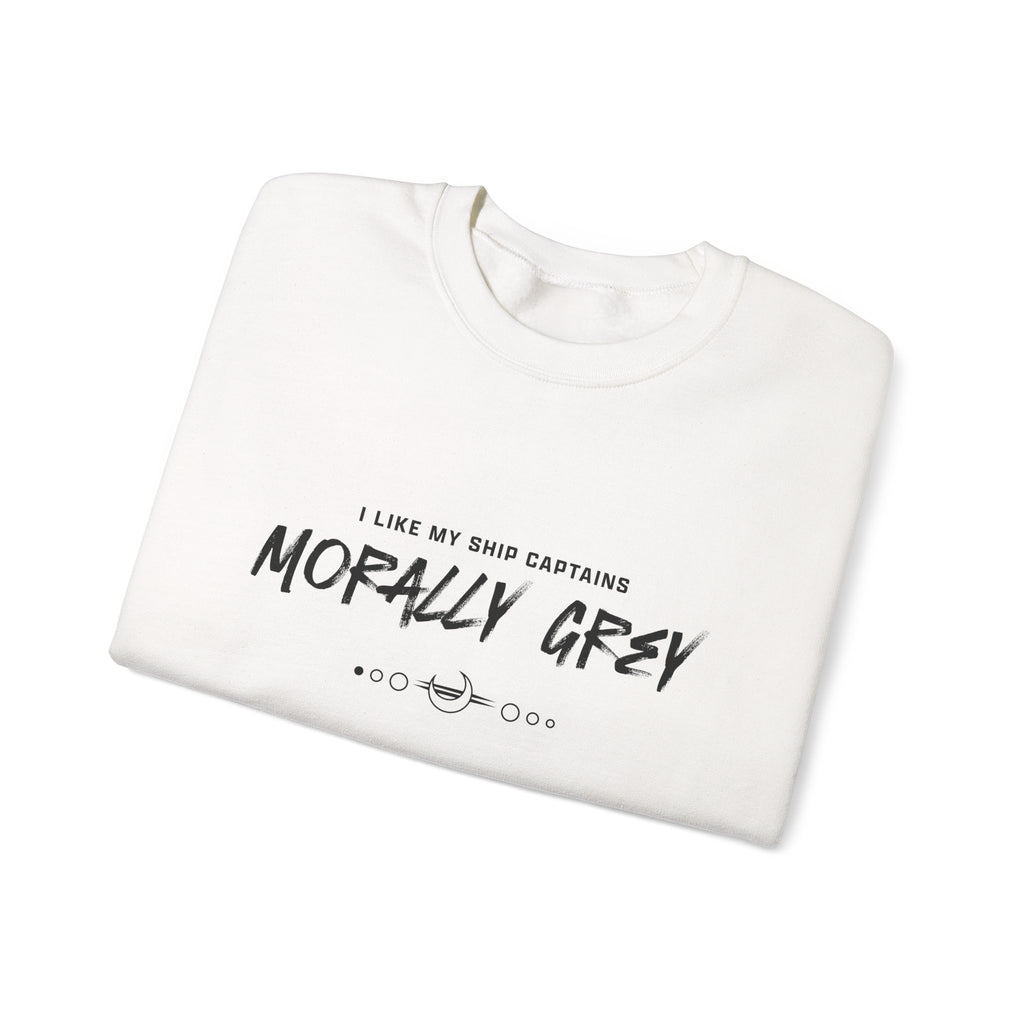 I Like My Ship Captains Morally Grey Crewneck Sweatshirt