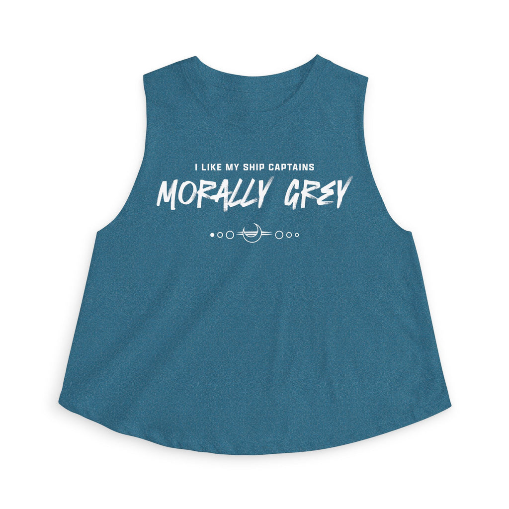 I Like My Ship Captains Morally Grey Crop Top
