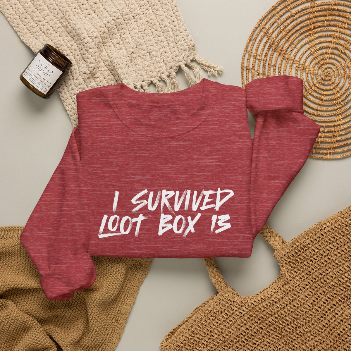 I Survived Loot Box 13 Crewneck Sweatshirt - Colors