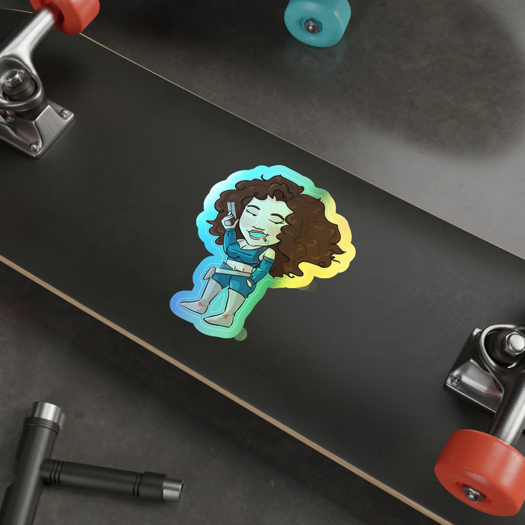 Willow Holographic Sticker (Chibi-Style)