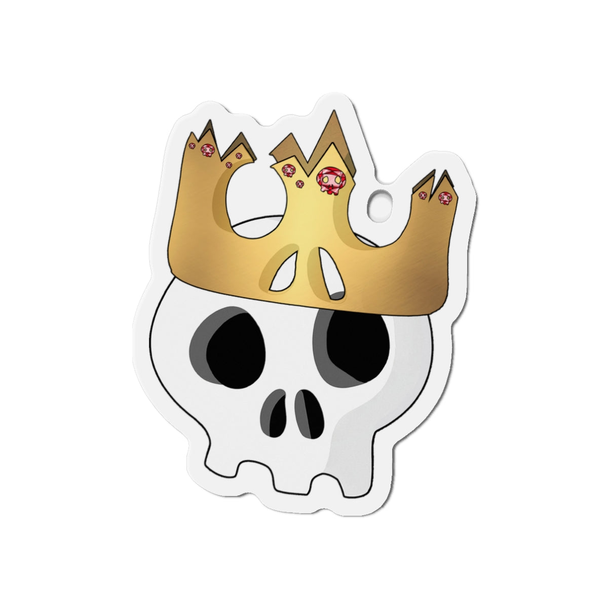 King & Queen Crown Skull Magnet