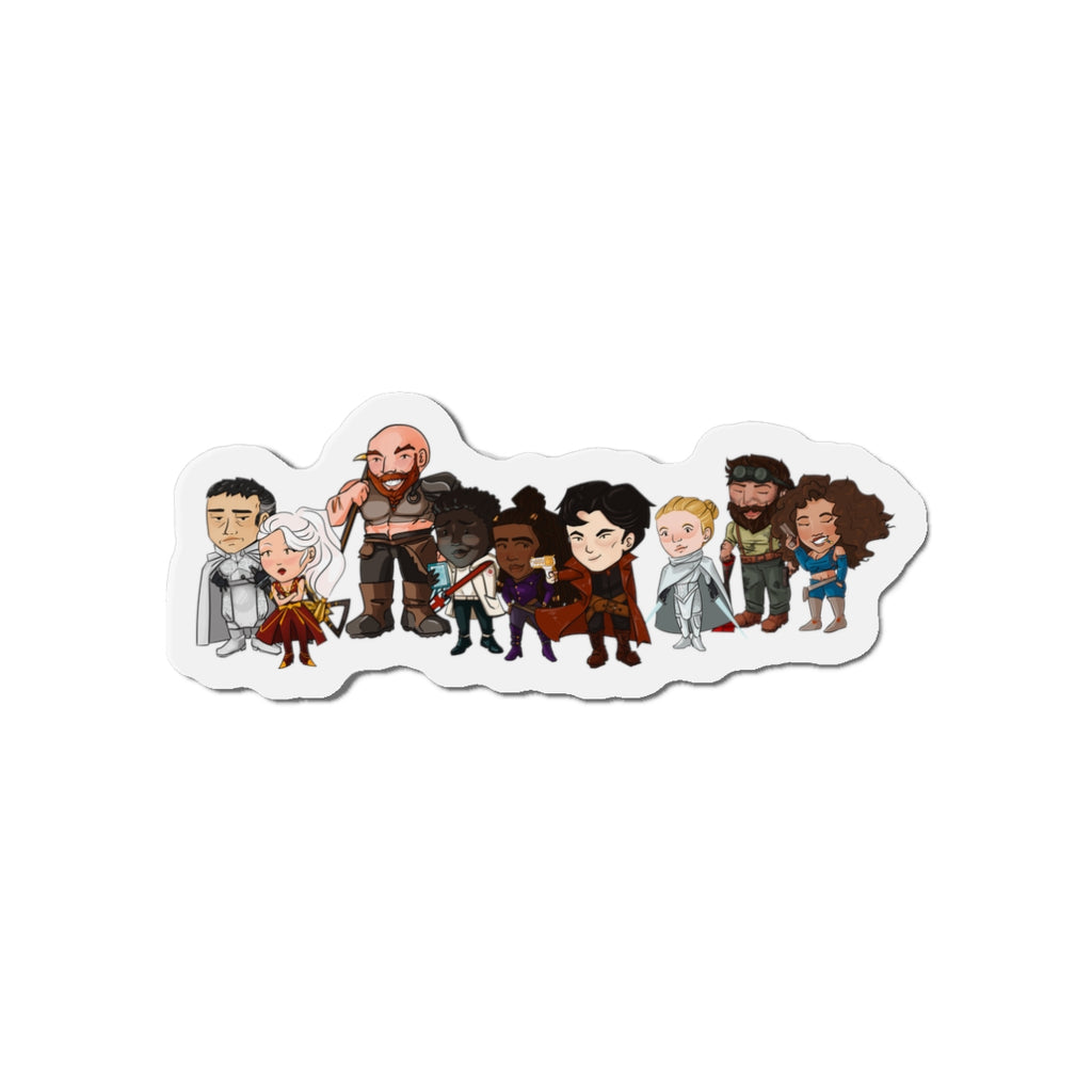 The Crew and Client Magnet (Chibi-Style)