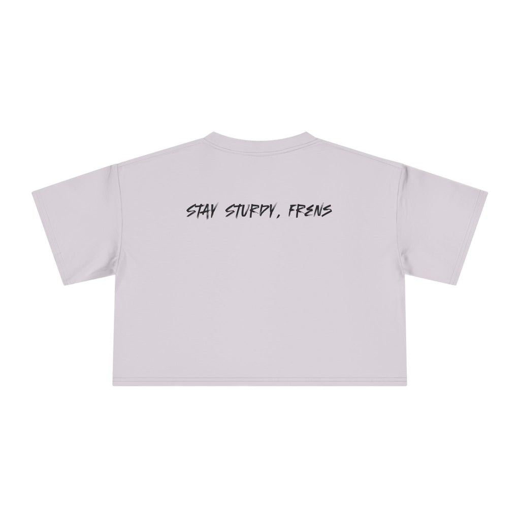 Stay Sturdy, Frens Crest Crop Tee