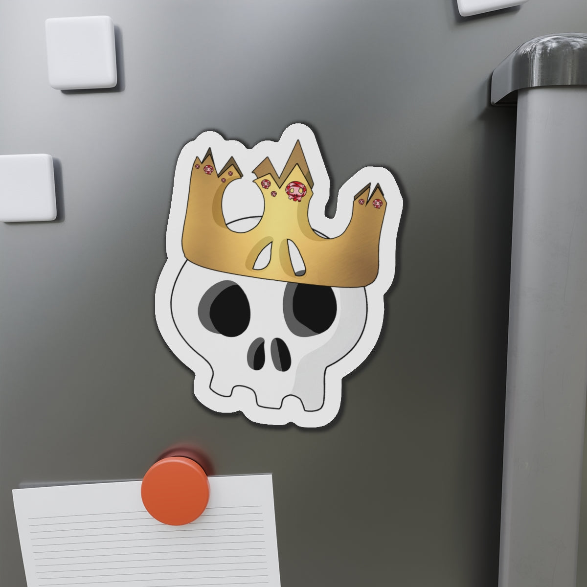 King & Queen Crown Skull Magnet