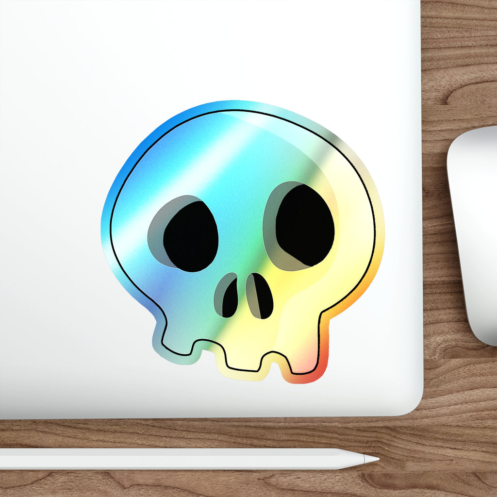 Trench Skull (No Jaw) Holographic Sticker