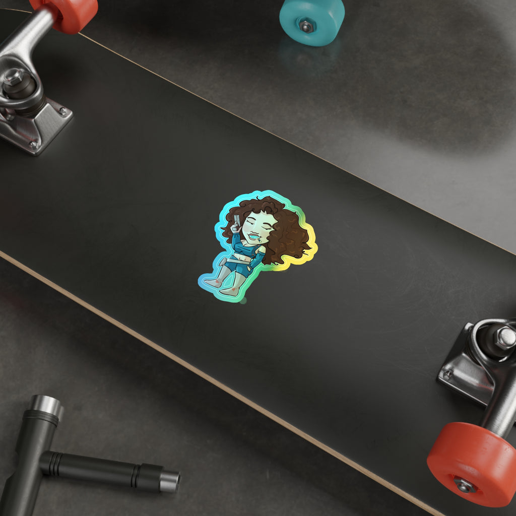 Willow Holographic Sticker (Chibi-Style)