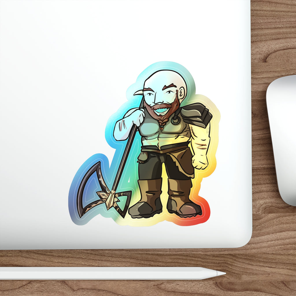 Mars Holographic Sticker (Chibi-Style)