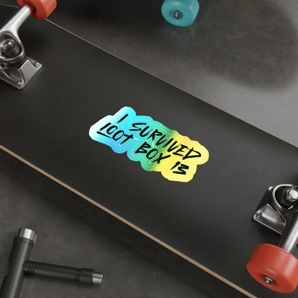 I Survived Loot Box 13 Holographic Sticker