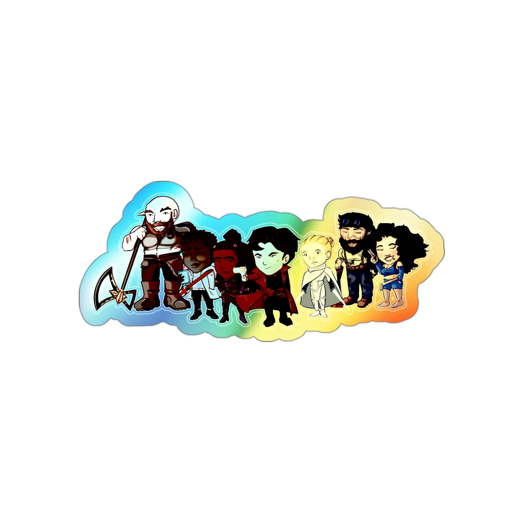 The Crew Holographic Sticker (Chibi-Style)