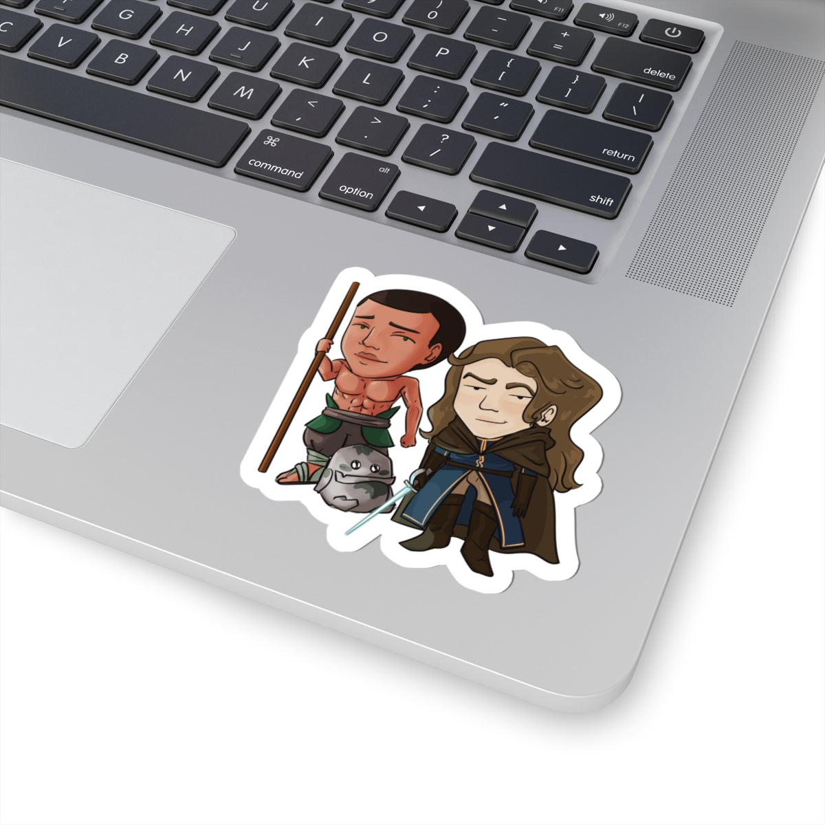 Cello, Eddie, and Little Izzy Sticker (Chibi-Style)